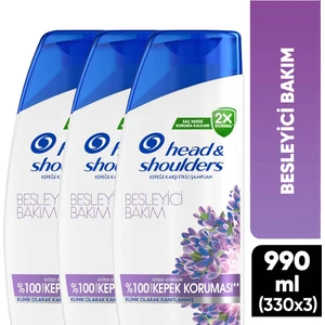 Head & Shoulders Besleyici Bakım Kepek Kaşıtı Günlük Kullanım Şampuan 330 ml x 3 Adet
