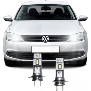Vw Jetta Mk6 Led H7 Uzun Far Ampulü Mini Led 2'Li Set Aparat Gerekmez