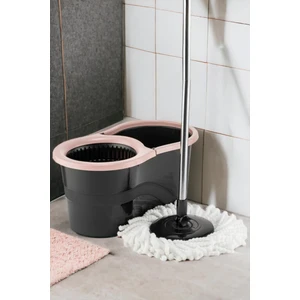Mikrofiber Süper Mop Set 360 Temizlik Seti - Pembe