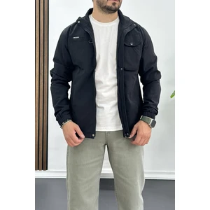 Erkek Regular Krinkıl Kumaş Mevsimlik Ceket Siyah Edw082