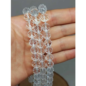 Yaşam Tohumu Kristal Kuvars Taşı Royal Quality Faset Kesim Dizi 10MM (52894)