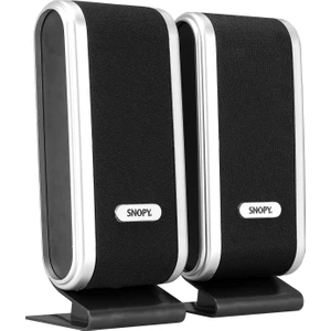 SN-820 2.0 Siyah/Gümüş Lcd İnce Tasarım USB Multimedia Speaker Hoparlör