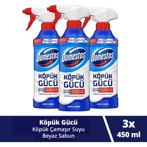 Köpük Gücü Köpük Çamaşır Suyu Beyaz Sabun 450 ml x3