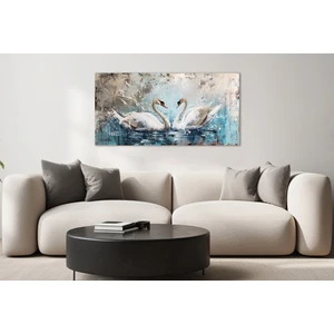 Allure Art Design Soyut Kanvas Tablo Kuğu Kanvas Tablo