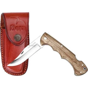Bora 211 Zb Ergonomik Sivri Uçlu Zeytin Ağacı Saplı Çakı