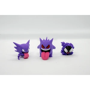 Gastly - Haunter - Gengar Pokemon 3lü Set