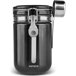 Mastermaid Kilitli Kapaklı Kaşıklı Kahve Saklama Kabı 650 ml Siyah