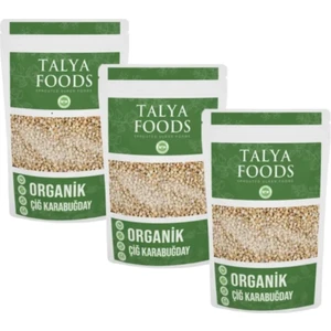 Talya Foods Organik Glutensiz Çiğ Karabuğday Tane Avantaj Seti 3X500 gr