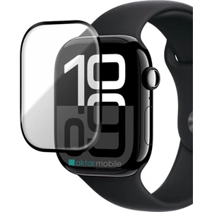 Apple Watch 10 46 mm Uyumlu Ekran Koruyucu 3D Tam Kapatan Kavisli Ppma Nano Cam