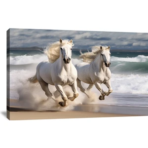 Allure Art Design Asil Koşan Atlar Kanvas Tablo Asil Atlar Kanvas Tablo