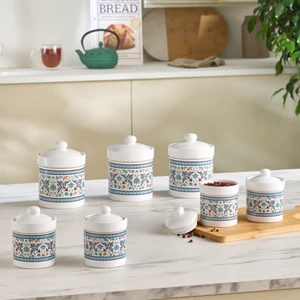 Beylerbeyi 7'li Silikonlu Kapak Baharat Takımı