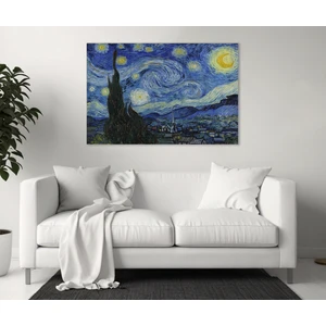 Allure Art Design Yıldızlı Gece Kanvas Tablo Van Gogh Yıldızlı Gece Tablo