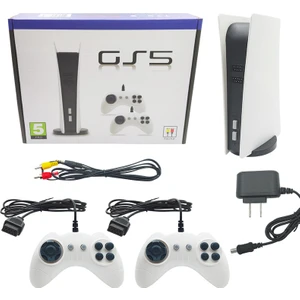 Gs5 Oyun Konsolu Çift Kollu Kablolu 200 Oyun Yüklü Nostaljik Atari