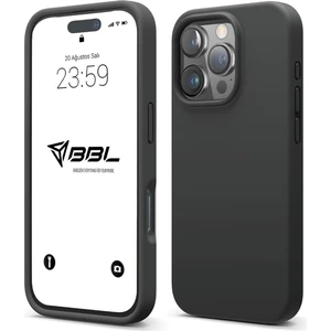 iPhone 16 Pro Kılıf Ince Sıvı Silikon 3 Katmanlı Tam Kaplamalı Yumuşak Jel Kauçuk Kılıf Kapak Siyah