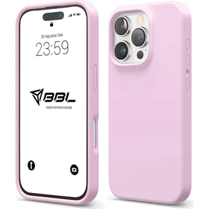 iPhone 16 Pro Kılıf Ince Sıvı Silikon 3 Katmanlı Tam Kaplamalı Yumuşak Jel Kauçuk Kılıf Kapak Lila
