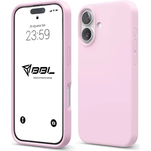iPhone 16 Kılıf Ince Sıvı Silikon 3 Katmanlı Tam Kaplamalı Yumuşak Jel Kauçuk Kılıf Kapak Lila