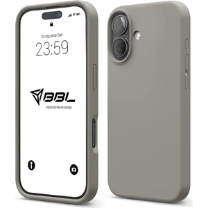 iPhone 16 Kılıf Ince Sıvı Silikon 3 Katmanlı Tam Kaplamalı Yumuşak Jel Kauçuk Kılıf Kapak Silver