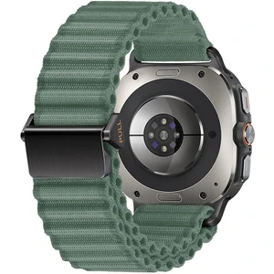 Samsung Galaxy Watch Ultra 47 mm Uyumlu Kumaş Kordon Naylon Hasır Örgü Kayış