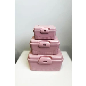 SİHİRLİ AYAKLAR Pembe 3'lü Saklama Kabı