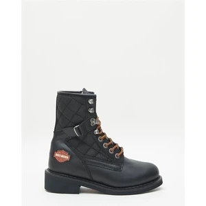 Harley Davidson New Worker Kadın Siyah Deri Bot
