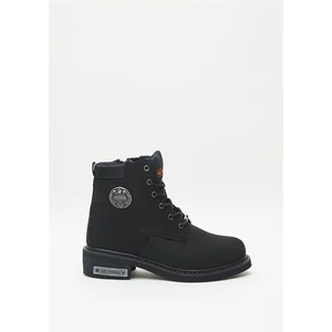 Harley Davidson Jim Erkek Siyah Nubuk Bot