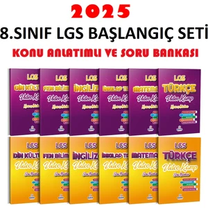 Kurul Yayıncılık 2025 8.Sınıf Lgs Başlangıç Seti Konu ve Soru 12 Kitap