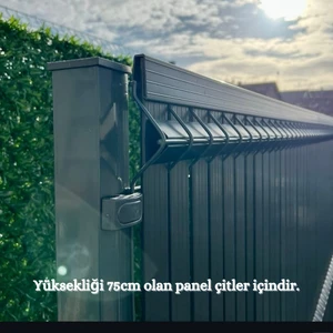 Renkli Evim Çim Çit Pvc Kaplama Panel Tel Çit Kaplama 75 x 250 cm