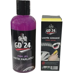 Gd24 New Lastik Parlatıcı Jel 200 Ml (Sünger Hediyeli)