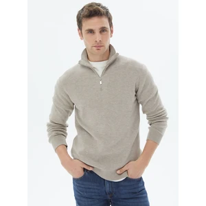 Vizon Desenli Triko Kazak