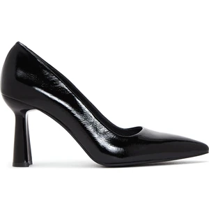 Kadın Siyah Rugan Deri Topuklu Stiletto 24WFD130616