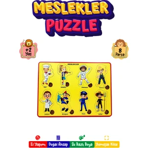 212TOYZZAHŞAP Meslekler Sök Tak Puzzle Oyuncak