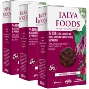 Glutensiz Filizlenmiş Çiğ Karabuğday Mor Havuç & Pancar Makarnası Avantaj Seti 3x200 gr