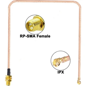 30cm RP SMA Dişi ( Erkek ) Ipex Mhf1 RF Bağlantı Kablosu 0-6GHz Altın Kaplama Konnektör Koaksiyel Kablo UFL U.FL IPX IPEX Mini PCIe Anten 1.13 Wifi Gsm Gps FPV Lora Helium Router Modem GPRS