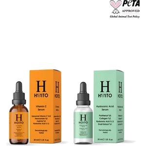 C Vitamini Serumu 30 ml & Hyalüronik Asit Serum 30 ml 2'li Set