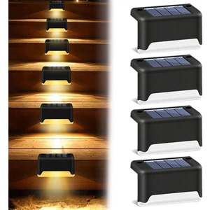 Su Geçirmez  Solar Lamba Gün Işığı, Güneş Enerjili Bahçe Yolu LED Aydınlatma  4 Adet