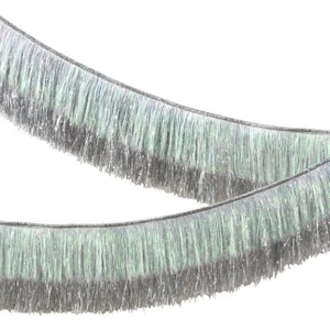 Meri Meri - Silver Iridescent Tinsel Fringe Garland - Gümüş Püsküllü Asılan Süs
