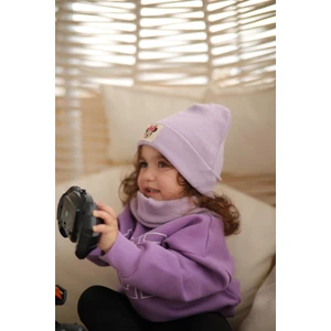 Anna Sofie  (1-5 Yaş) Çocuk Ribanalı %100 Pamuk Bere Boyunluk