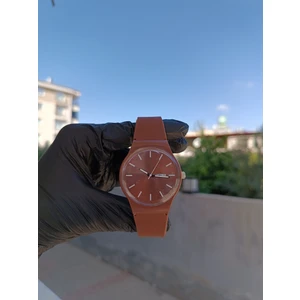 Silikon Kordon Takvimli Unisex Kol Saat