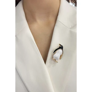 Mineli Penguen Broş (Ölçü:4cm)