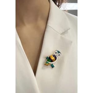 Mineli Sevimli Baykuş Broş(Ölçü:4cm)