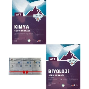Okyanus Yayınları 2025 Yeni Iceberg AYT Kimya - Biyoloji Soru Bankası Seti - Deneme