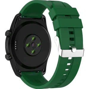 Huawei Watch Gt5 46 ile Uyumlu Tokalı Çizgi Desen Silikon Kordon Kayış - FC369