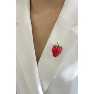 Mineli Çilek Broş (Ölçü:3cm)