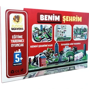 İhvan Online Benim Şehrim Maketi - Ahşap Figür ve Maket - Eğitici Oyuncak - 5 Yaş ve Üzeri Eğitime Yardımcı Oyuncak