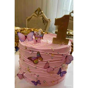 Düvenci Ticaret 60'Lı Kelebek Parti Ve Pasta Süsü