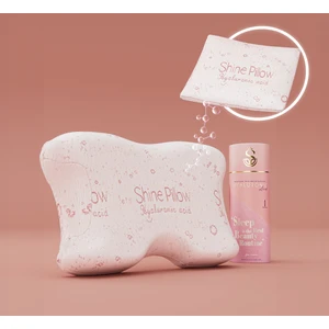 Shine Pillow Güzellik Yastığı Ortopedik 1 Adet Yedek Hyaluronic Acid Içerikli Yastık Kılıfı