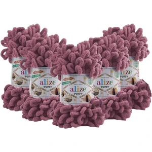 Puffy 5'li Paket (5X100GR) El Örgü Ipi ( 28 Gül )