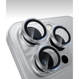Empo Cases Apple Iphone 16 Pro ve 16 Pro Max Uyumlu Görüntü Bozmayan Safir Kamera Lens Koruyucu