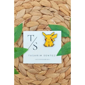 Tasarım Sentezi Rozet Metal Broş Yaka Okul Çantası Kıyafet Şapka Takı Aksesuar Pikachu Pokemon Pika Çizgi Film
