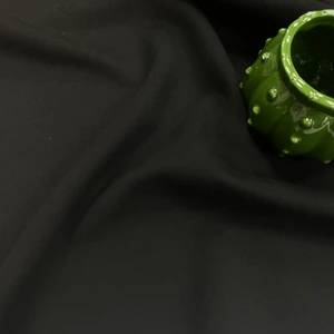 Kaf Kumaş Pamuklu Çelikli Interlok Kumaş | %80 Pamuk 12% Polyester %8 Elastan | Siyah